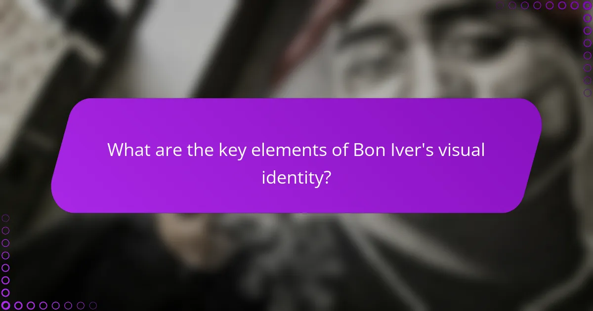 What are the key elements of Bon Iver's visual identity?